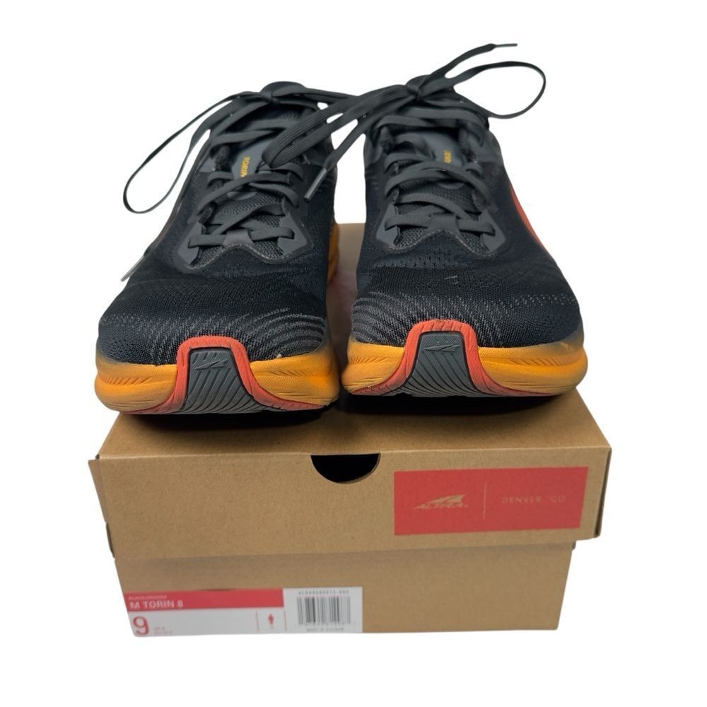 Altra Men's Torin 8 Running Walking Shoes Size 9 Black Orange - Picture 3 of 8
